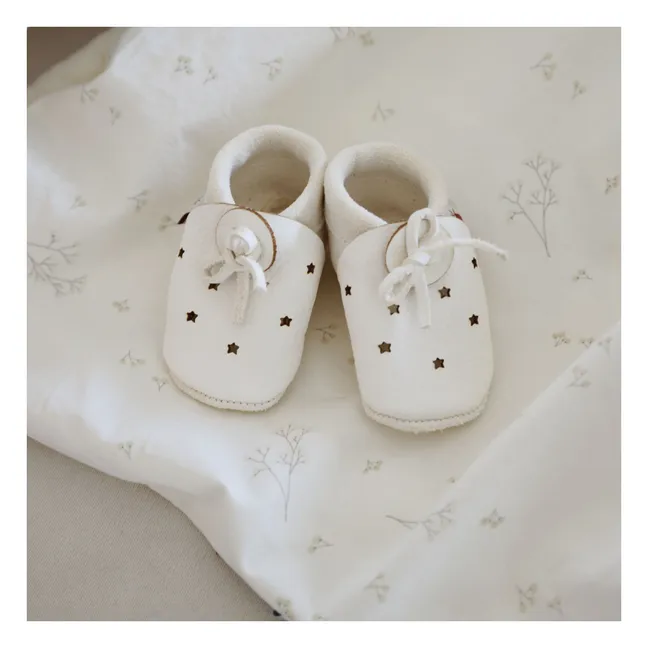 Star Slippers | Ecru