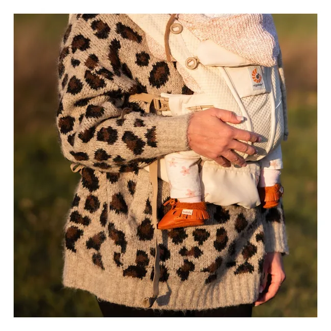 Chanclas de nudo con flecos | Naranja