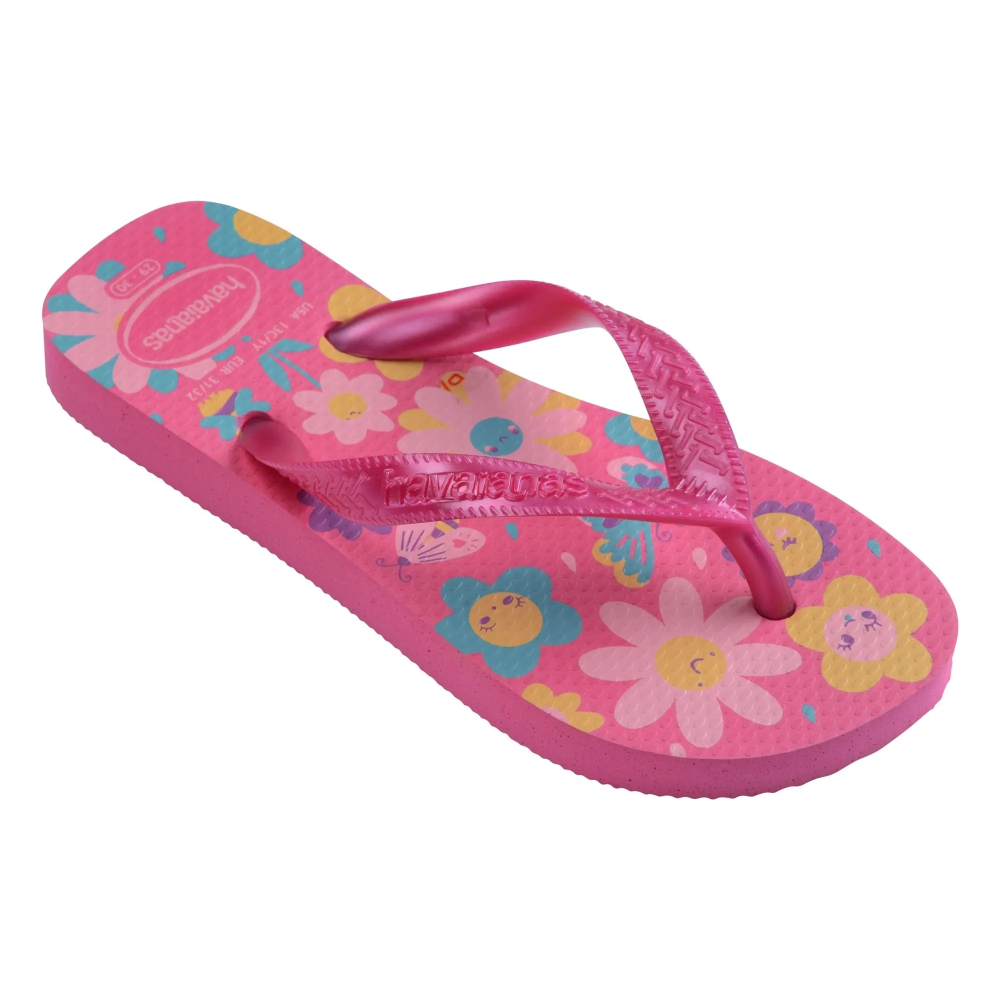 Tongs Flores | Rose fuschia- Image produit n°4