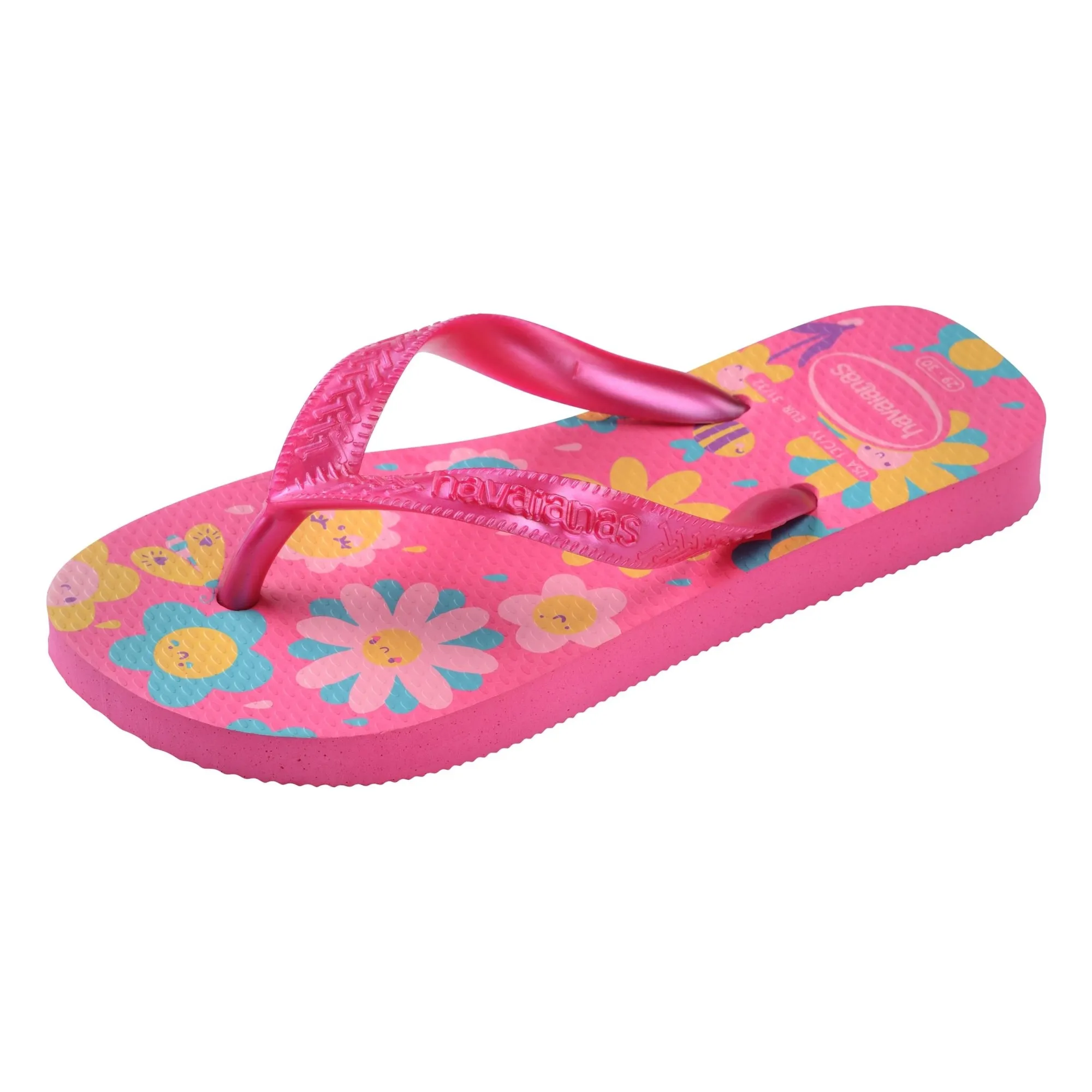 Tongs Flores | Rose fuschia- Image produit n°2
