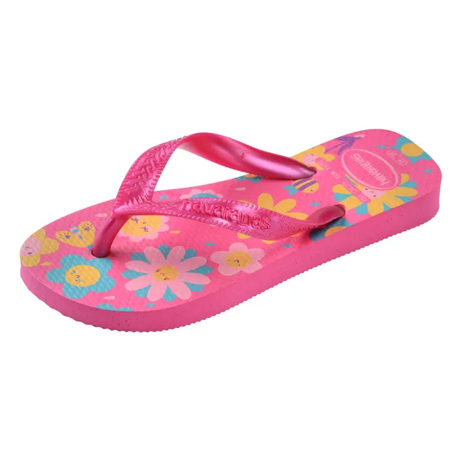 Tongs Flores | Rose fuschia