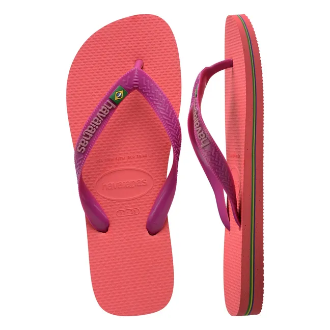 Chanclas Brasil Logo | Coral