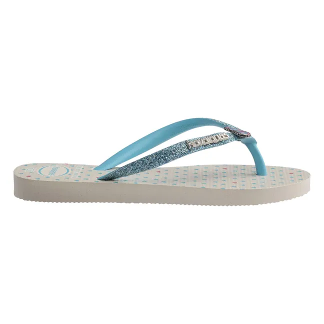 Tongs Slim Glitter | Beige