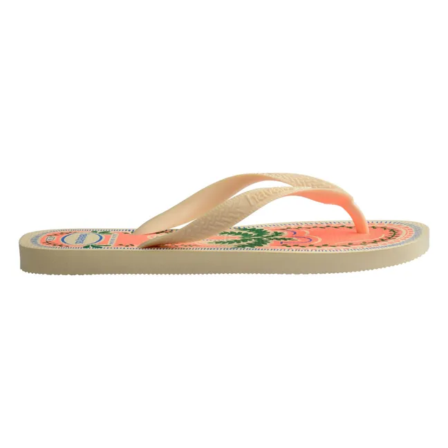 Flip-flops Top Summer Vibes | Beige