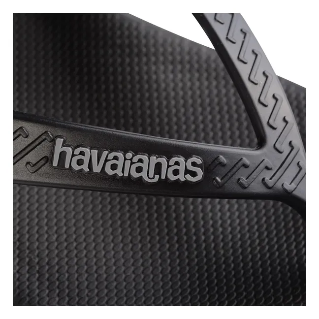 Chanclas de plataforma alta | Negro