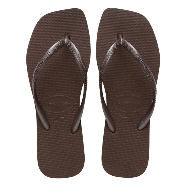 Tongs Slim Square | Chocolat