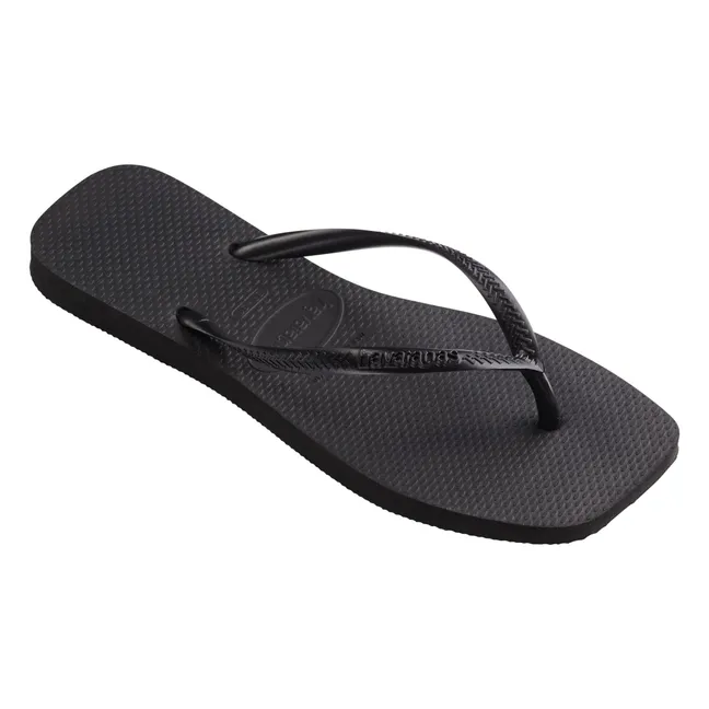 Tongs Slim Square | Noir