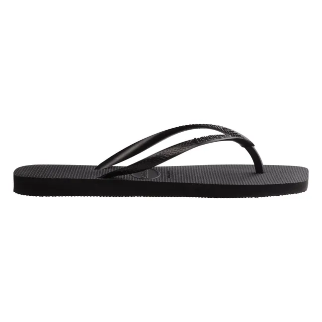Slim Square flip-flops | Black