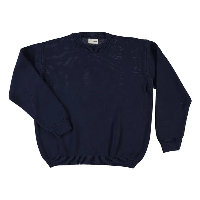 The Adulte Organic Cotton Sweater | Navy blue