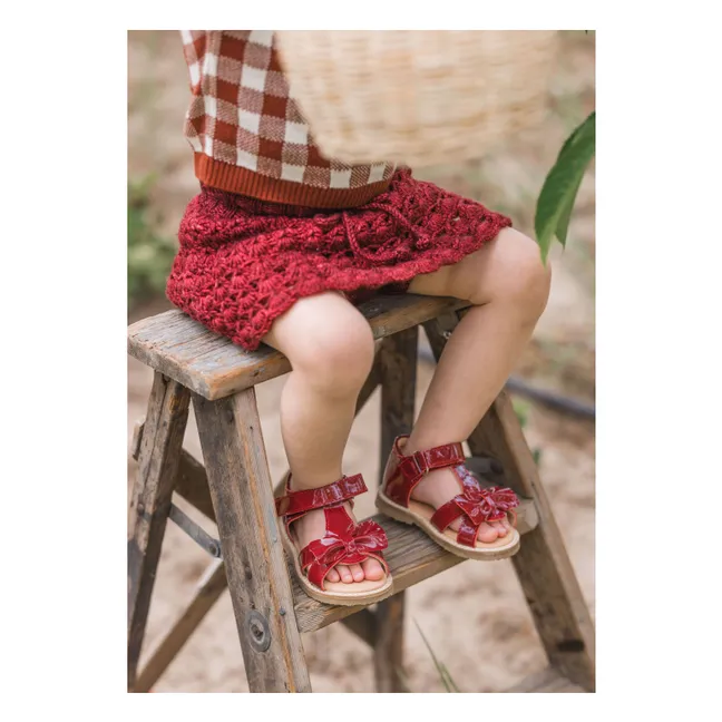 Sandals Gry  | Cherry red