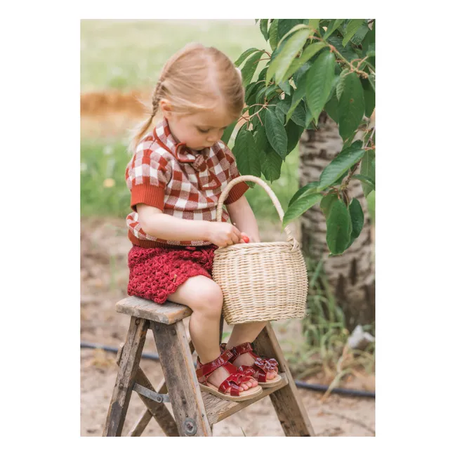 Sandals Gry  | Cherry red