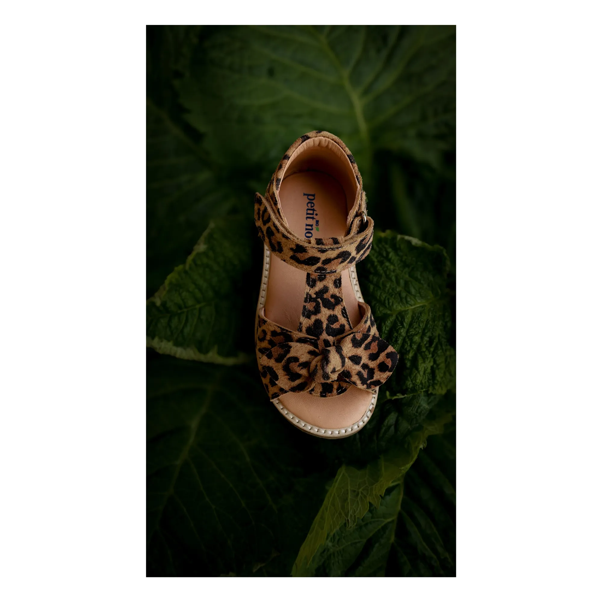 Sandales Bow Léopard | Brun- Image produit n°2