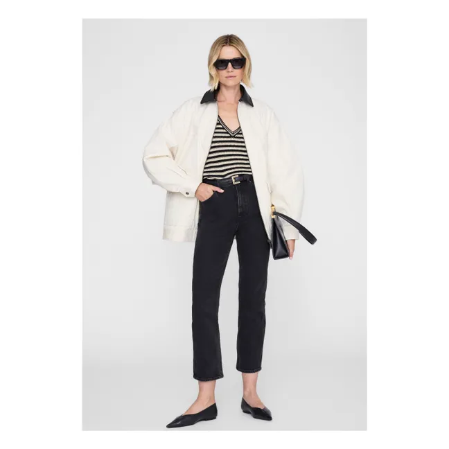 Lowen Striped Tank Top | Black