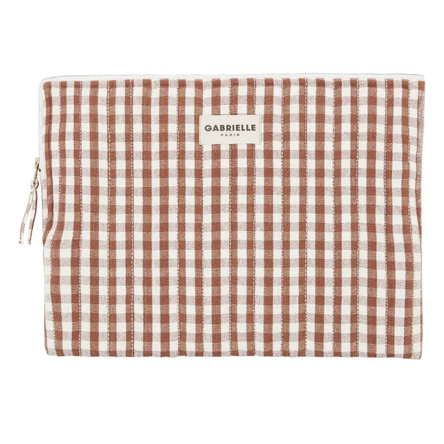 Vichykaro Laptoptasche Moka | Mokka