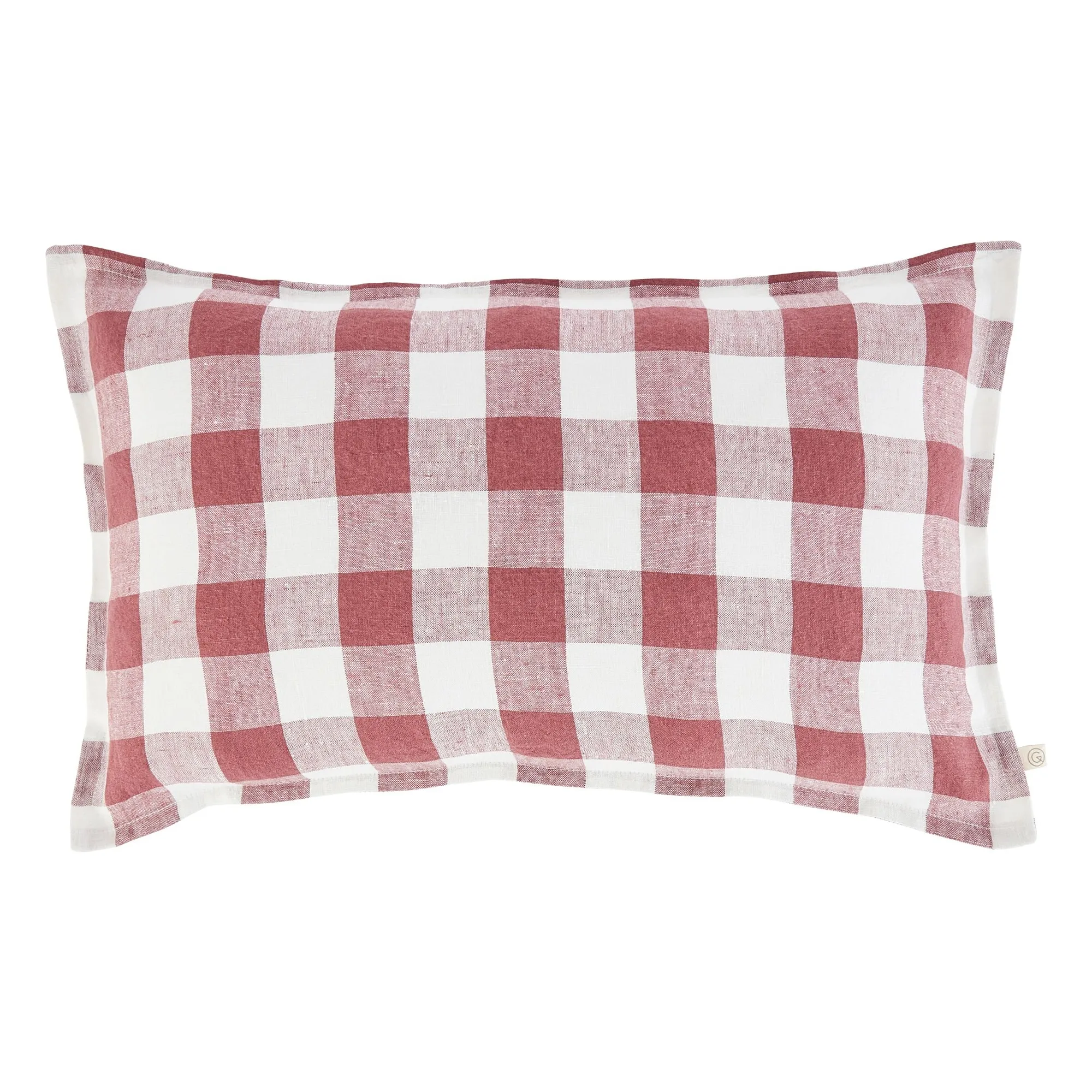 Gabrielle Paris Carmine Red Gingham Cushion Cover