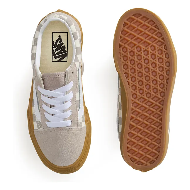 Baskets Lacets Old Skool Gum Check | Grège