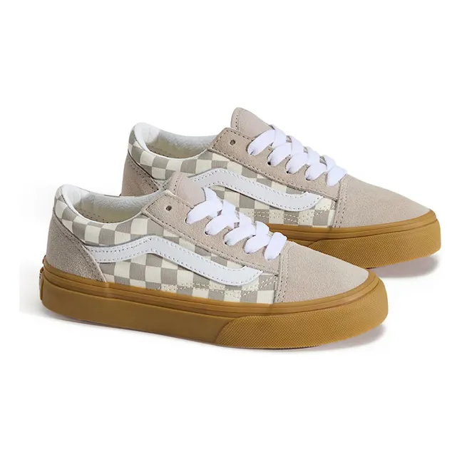 Baskets Lacets Old Skool Gum Check | Grège