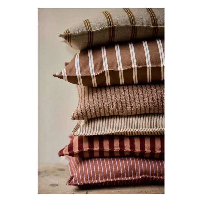 Gingham cushion cover | Carmine red