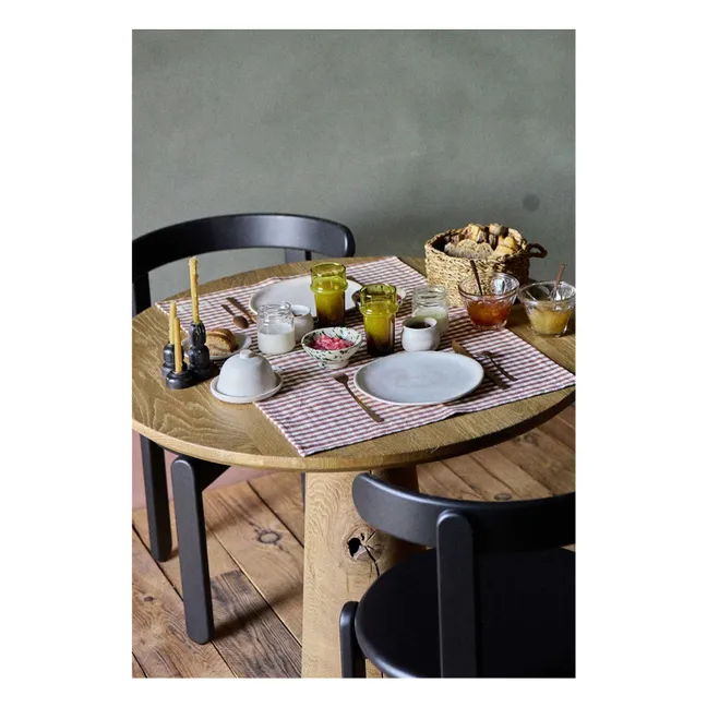 Gingham placemat Moka  | Mocha