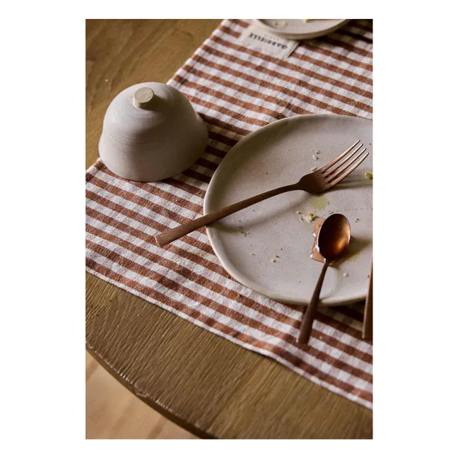 Set de table vichy Moka  | Mocha