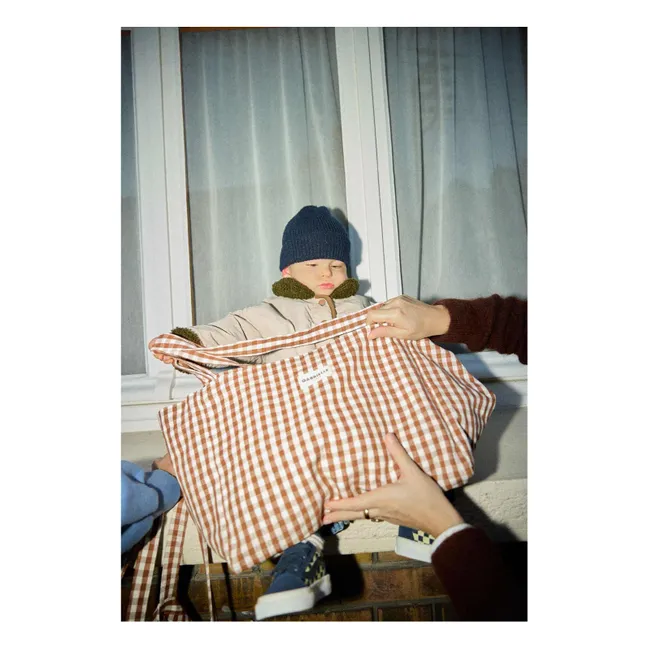 Bolso Gingham Moka  | Mocha