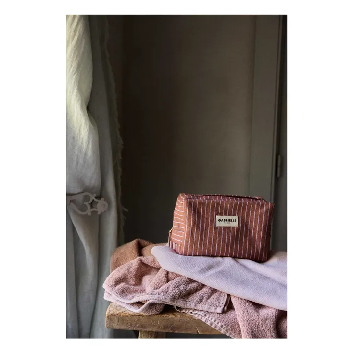 Neceser de rayas lila  | Rosa- Imagen del producto n°1