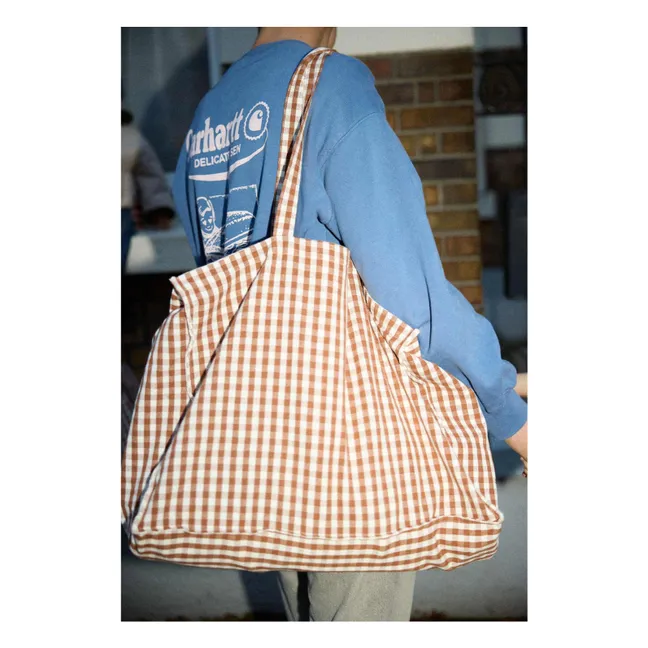 Sac week-end vichy Moka  | Mocha