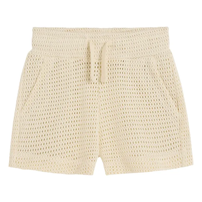Braga Crochet Short | Ecru