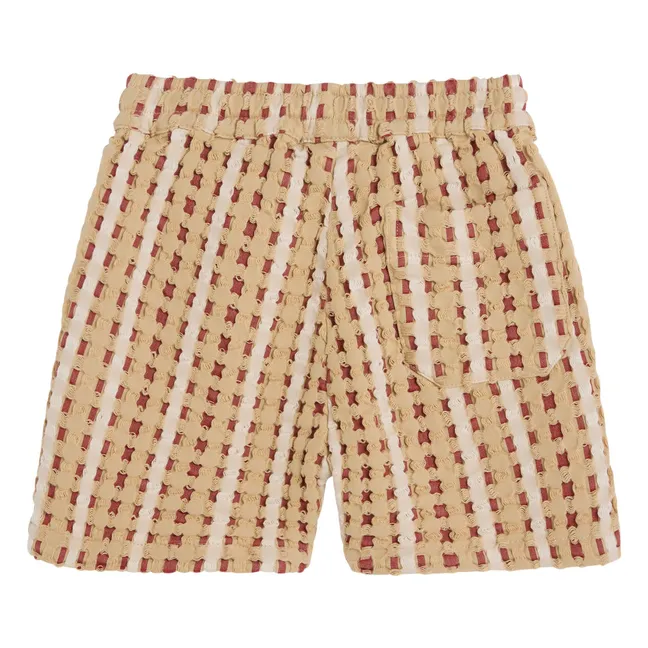 Short Lano Braga Waffle | Rouge