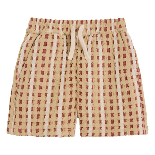 Short Lano Braga Waffle | Rouge