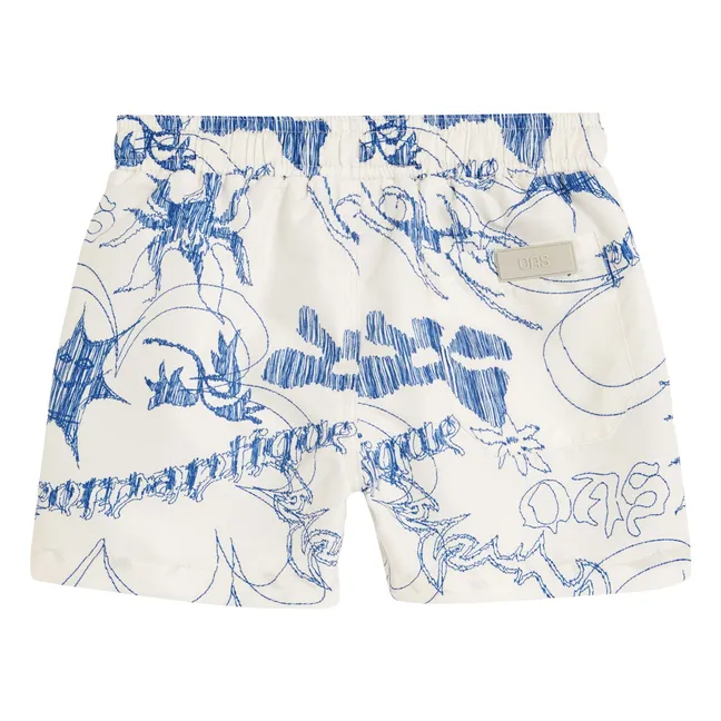 Short de Bain Romantique | Bleu