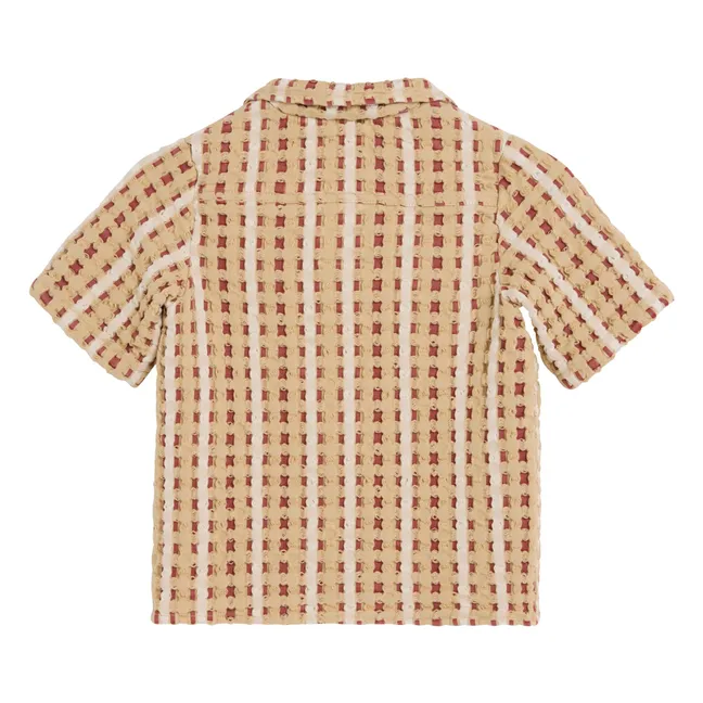 Chemise Lano Nicaro Waffle | Rouge