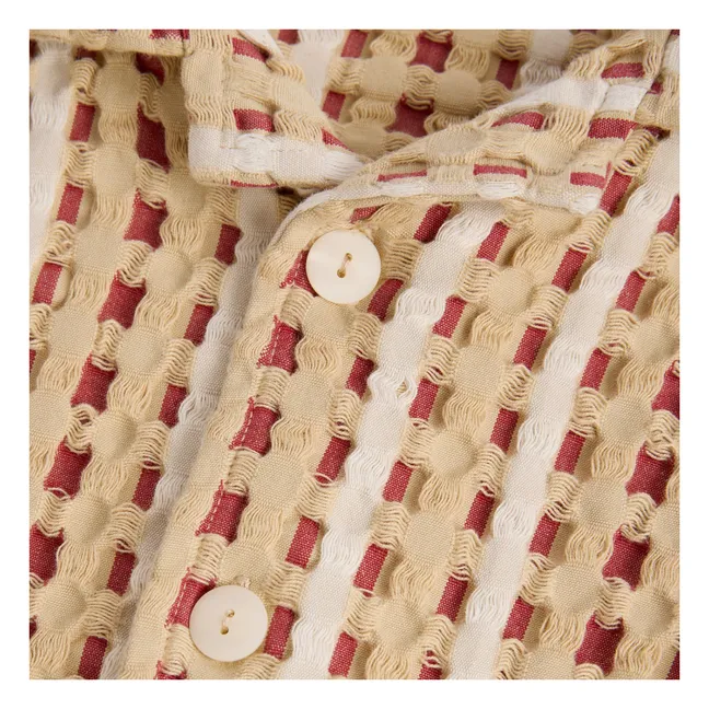 Chemise Lano Nicaro Waffle | Rouge