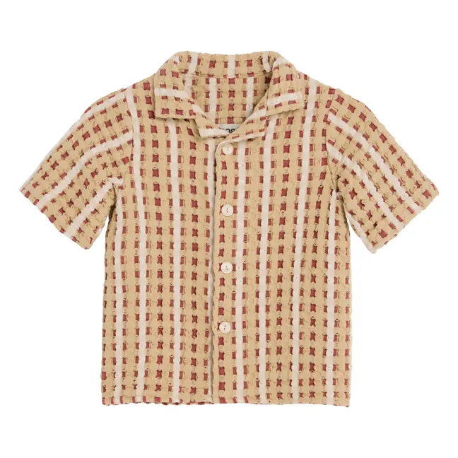 Chemise Lano Nicaro Waffle | Rouge