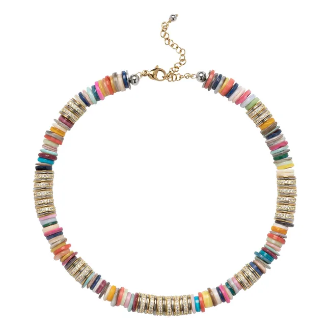 Collier Sculpt Rondelle | Doré