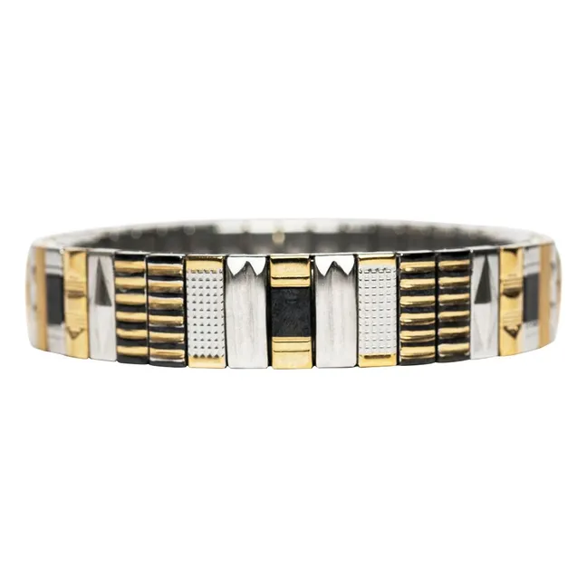 Pulsera Sig 10 | Negro/Oro/Plata