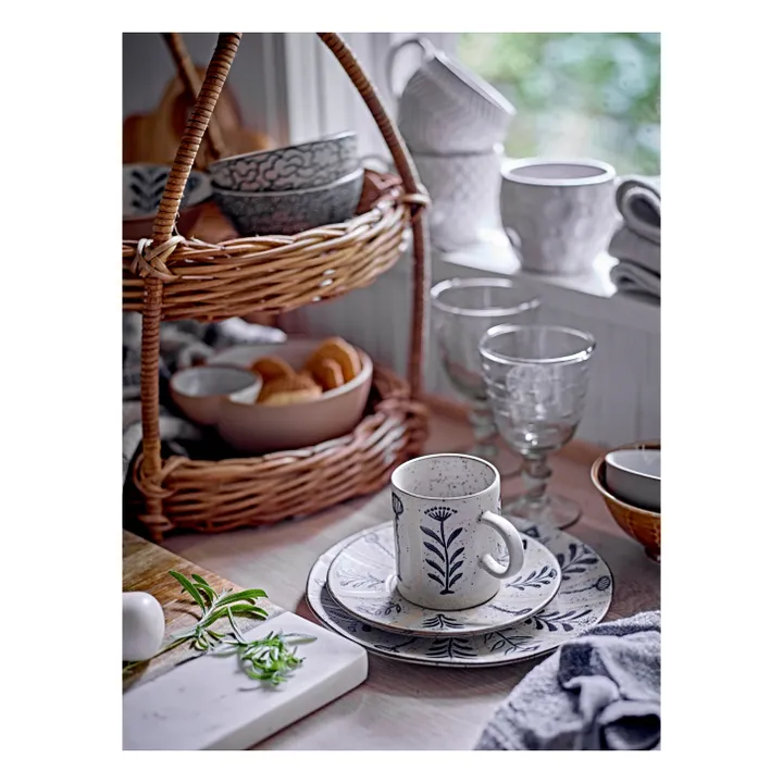 Assiette en grès Leonie | Bleu- Image produit n°2