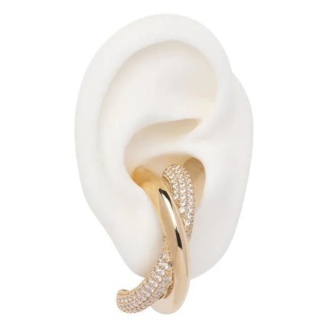 Boucles d'Oreilles X | Doré
