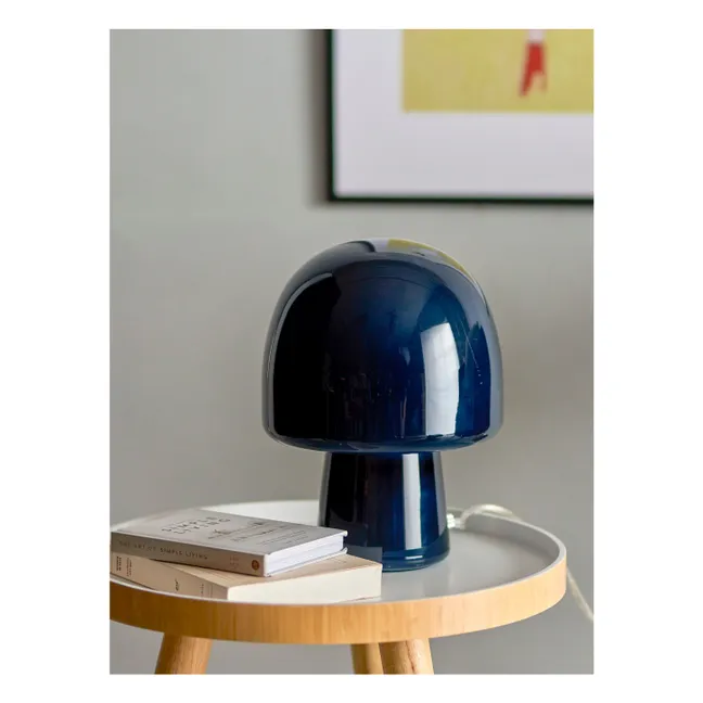 Lampe en verre Paddy | Bleu