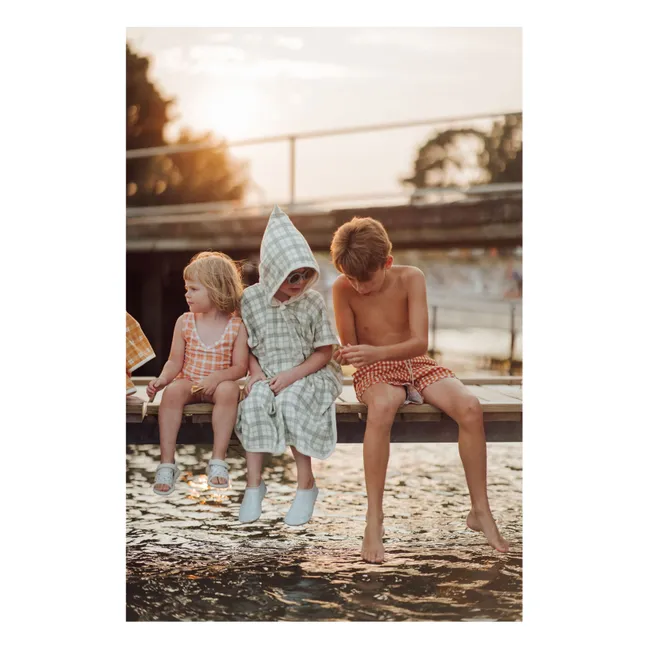 Vichy Recycled Fiber Bath Shorts | Ochre