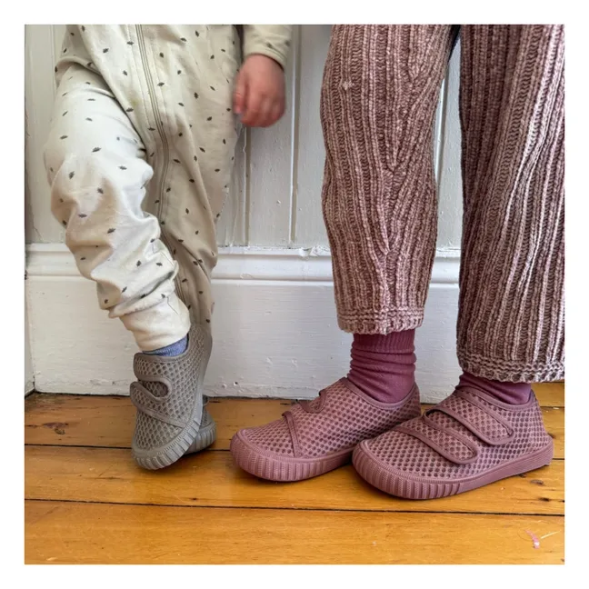 Baskets Scratchs Play Fibres Recyclées | Taupe