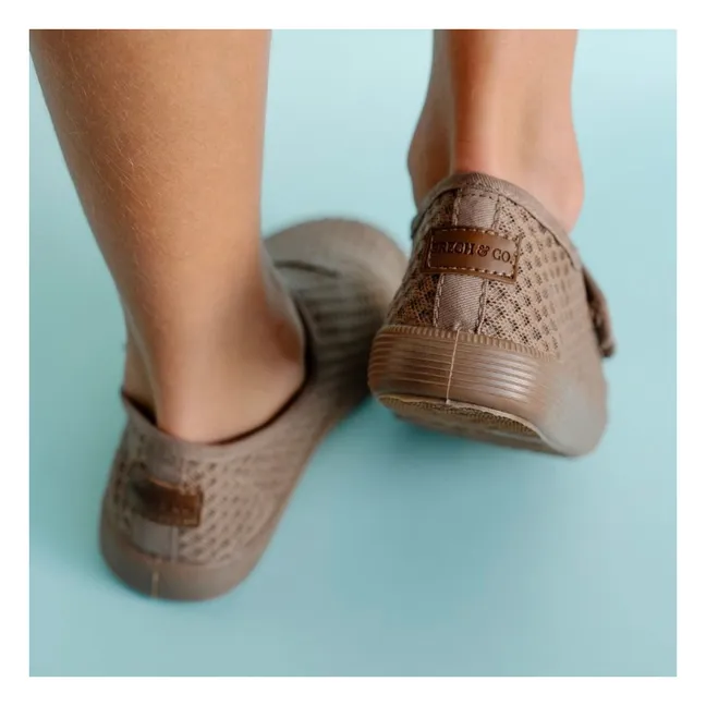 Baskets Scratchs Play Fibres Recyclées | Taupe