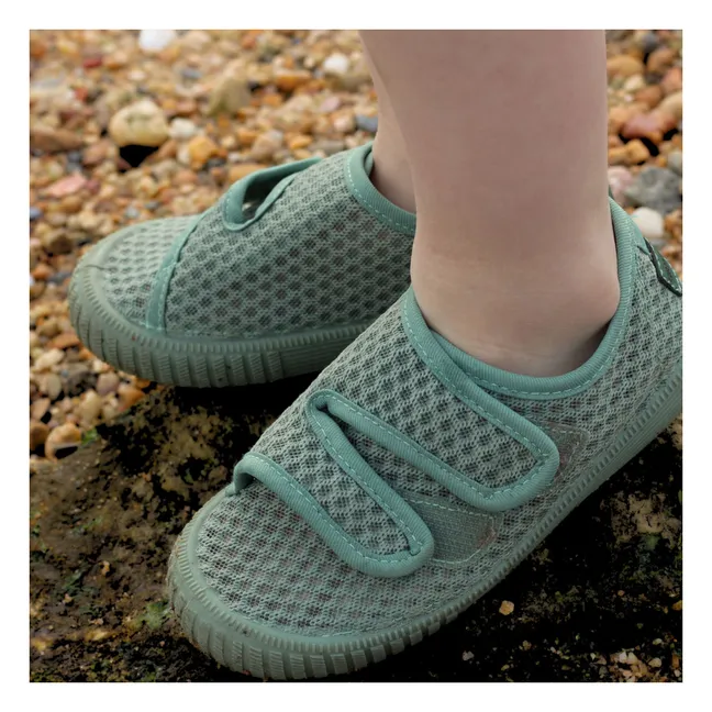 Scratch Play Recycled Fiber Sneakers | Pale green