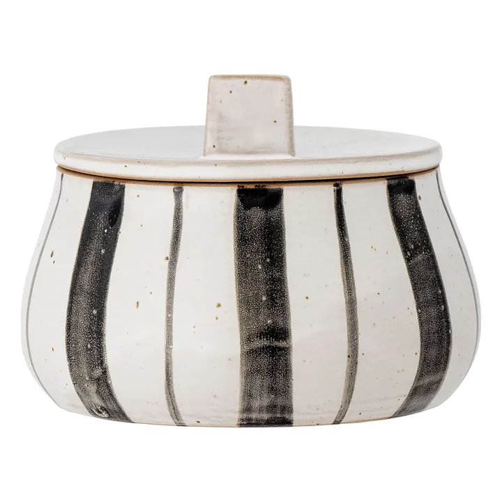 Marita stoneware box | Black- Product image n°0