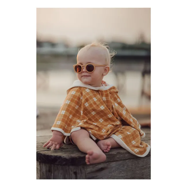 Gafas de sol clásicas polarizadas de fibra natural | Amarillo