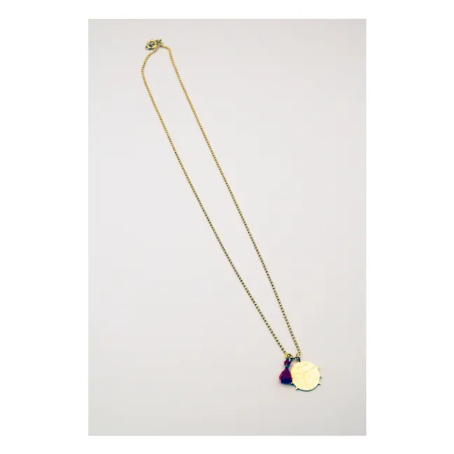 Collier Coccinelle | Doré