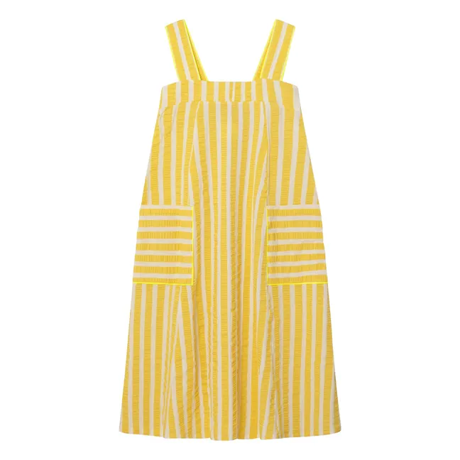 Lemonade Stripes Dress | Lemon yellow