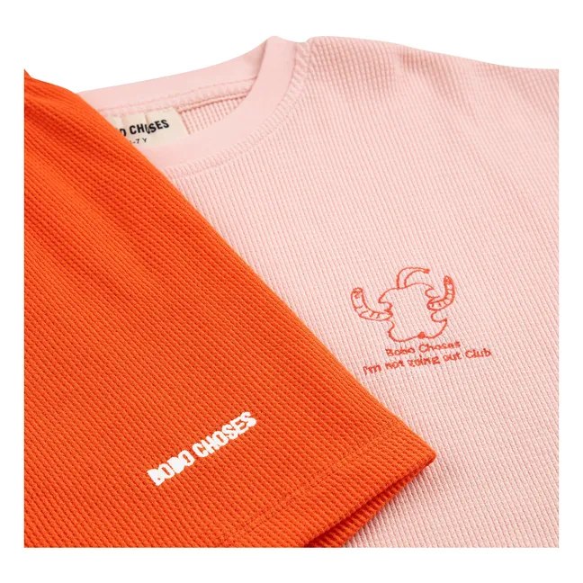 Ensemble T-shirt et Short Ver Coton Bio | Rose
