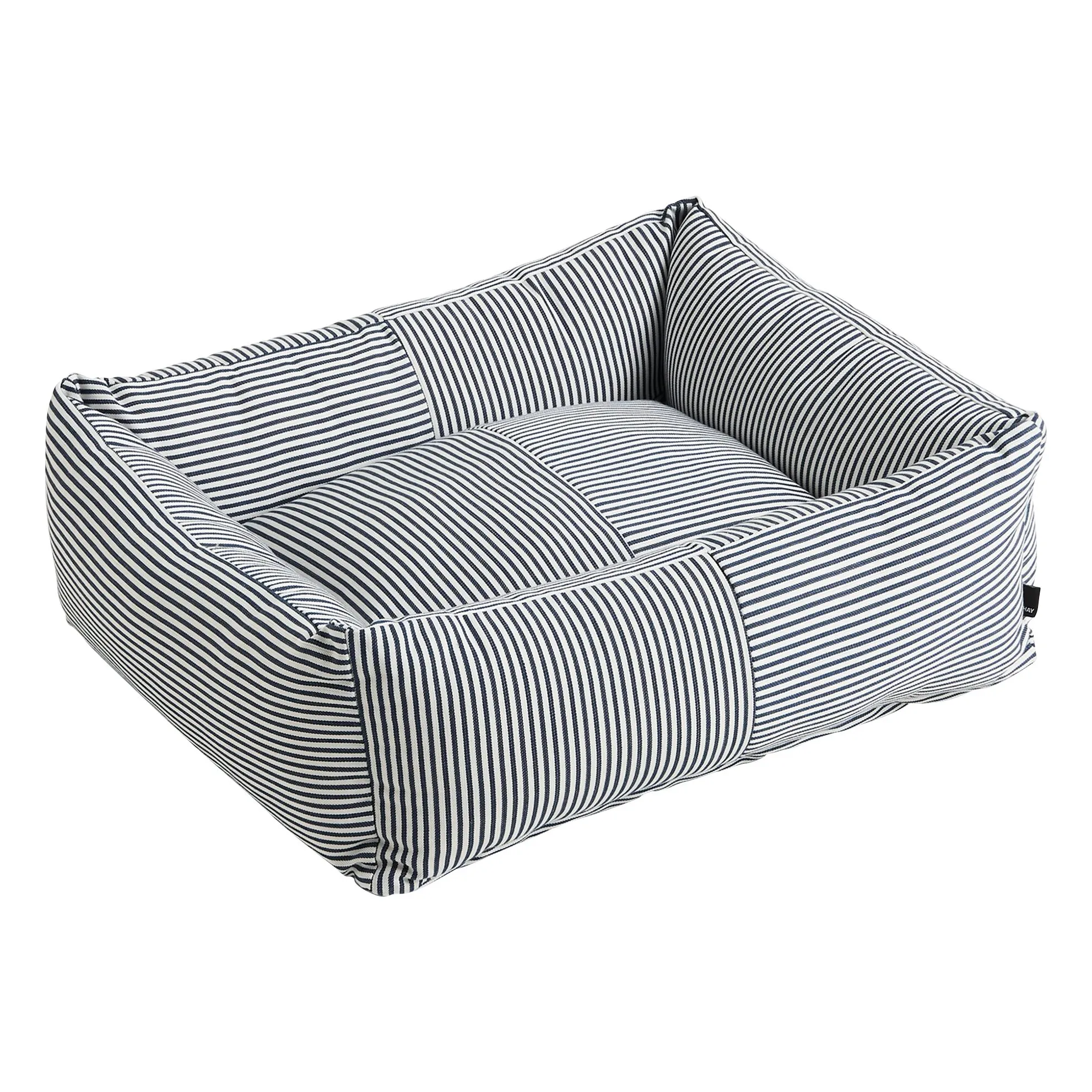 Hay Blue Striped Dog Bed