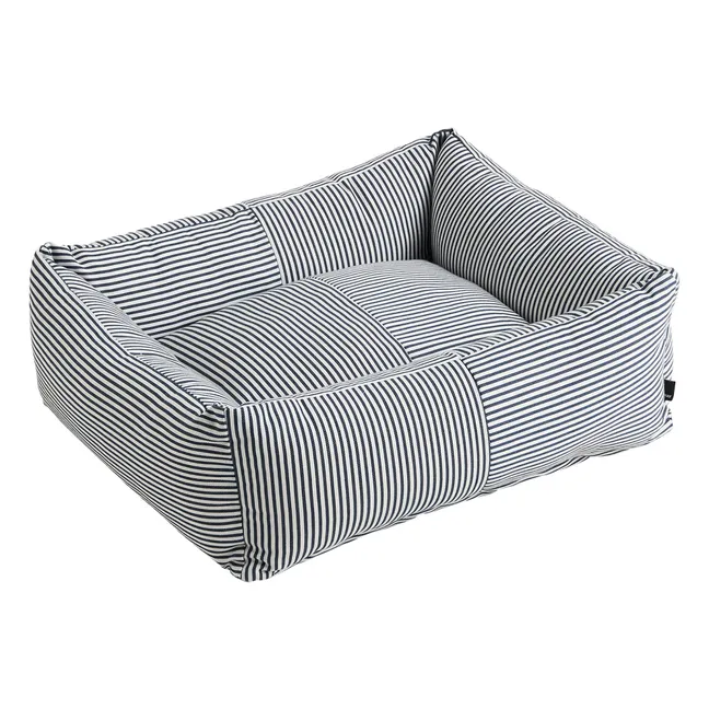 Panier pour chien à rayures | Bleu
